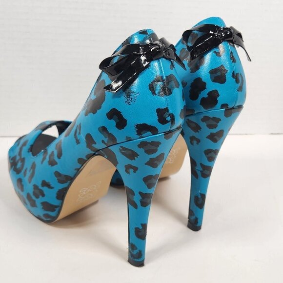Iron Fist Leopard Cheetah Print Pumps Size 6 - Picture 2 of 6